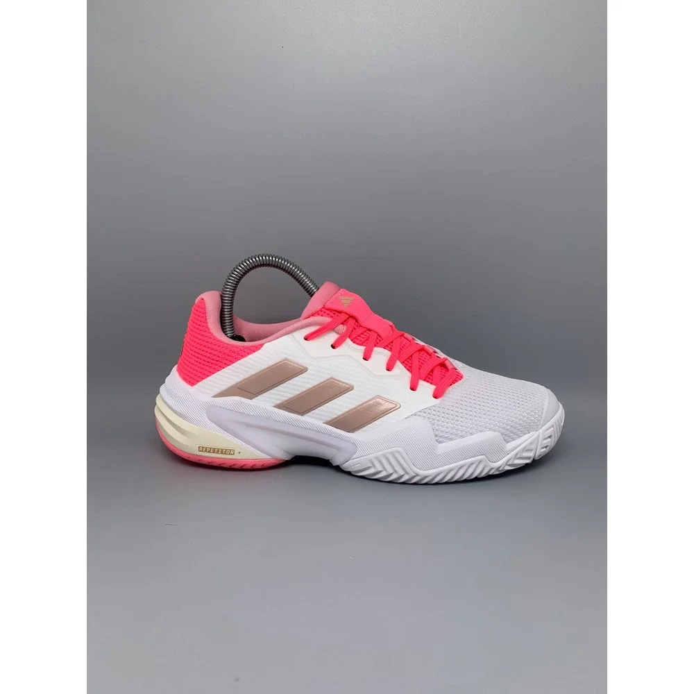 Adidas Barricade 13 W White Pink Tennis Shoes JP9842 Women's Sz 7 NWT
